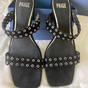 Paige Viera Grommet Suede Sandals size 8.5
